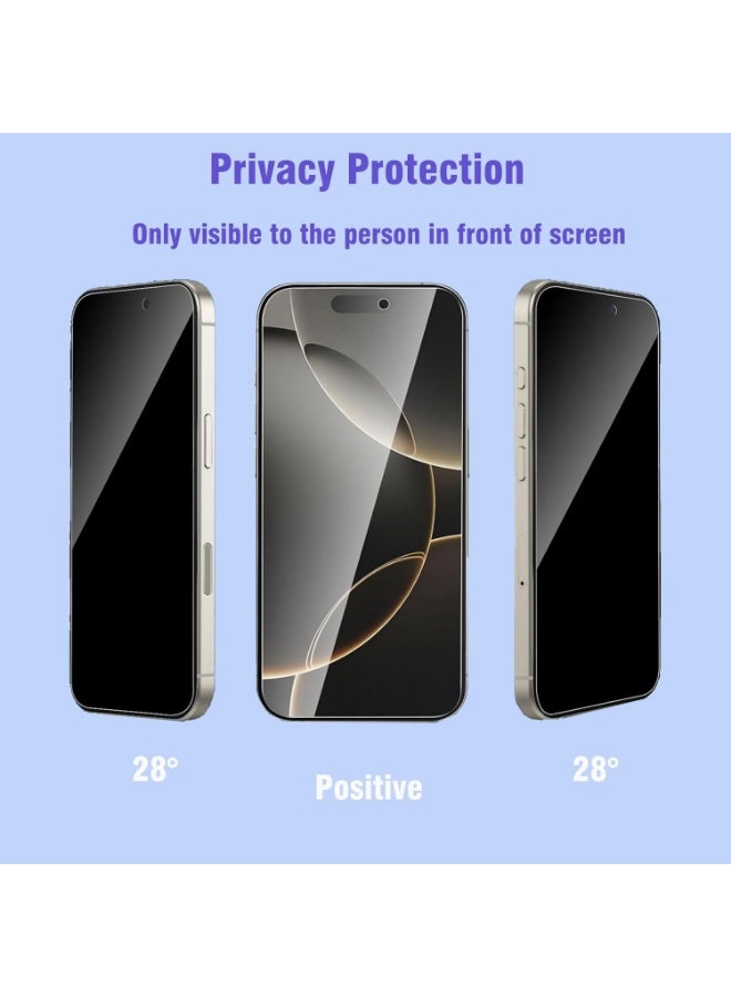 S-TOP Nano Anti-Spy Screen Protector for iPhone 16 Pro, to Protect Privacy (For iPhone) from S-TOP, Maximum Screen Protector from Scratches and Breakage - Image 2